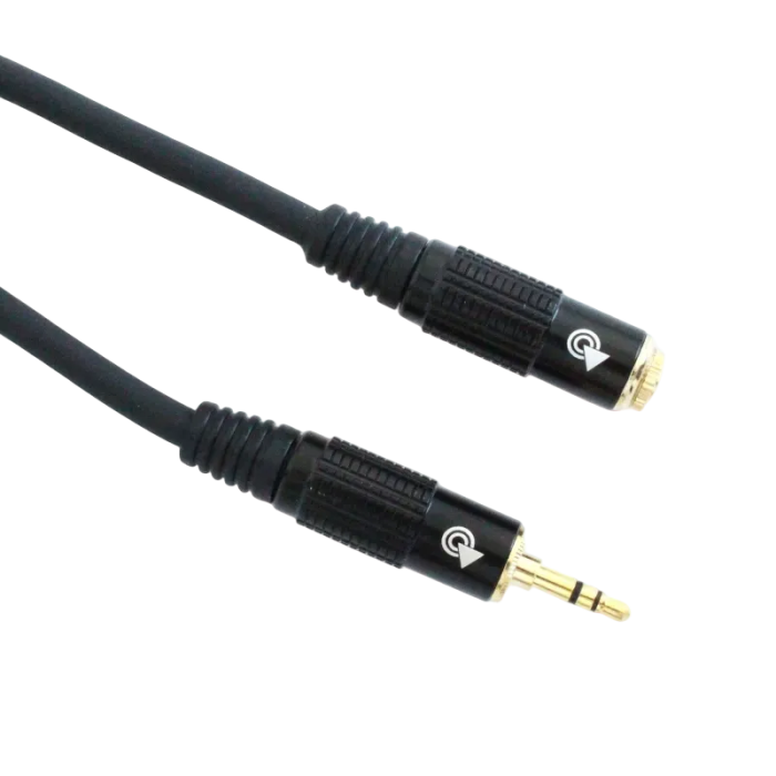 3,5mm stereo ligzda - 3,5mm stereo jack pagarinātāja vads 1,5 metri Bespeco EAMSMSF500