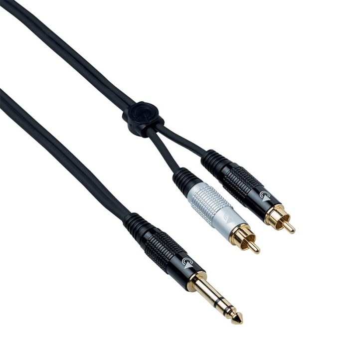 6,3mm stereo jack - RCA x2 5 metri vads Bespeco Eagle Pro