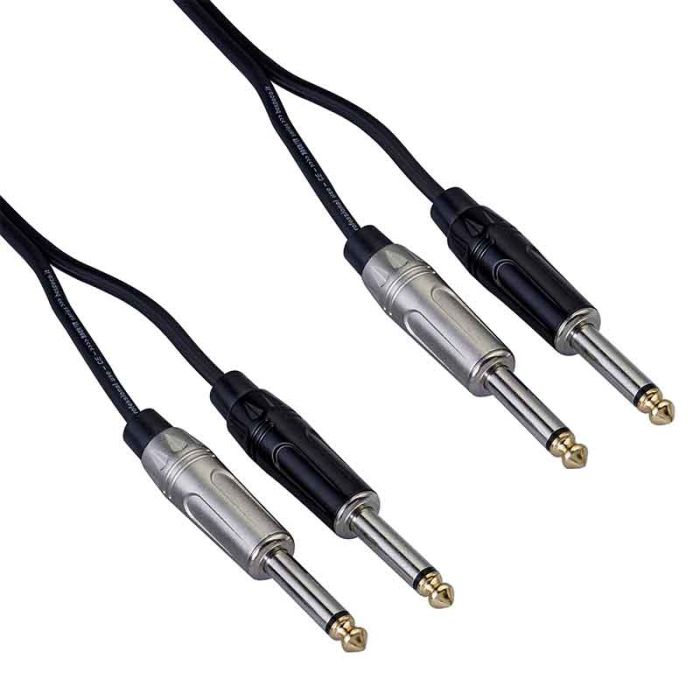 3mm mono jack x2 - 6