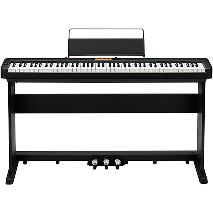 Casio CDP-S360 melnas digitālās klavieres komplekts ar statīvu