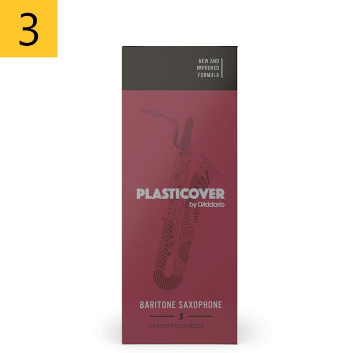 3 Daddario PlastiCover RRP05BSX300 baritona saksofona mēlīte