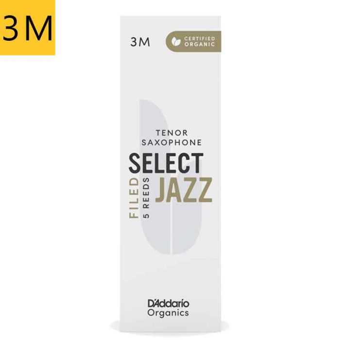3 Medium Daddario Organic Select Jazz Filed ORSF05TSX3M tenora saksofona mēlīte