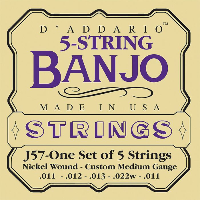 Bandžo stīgas Daddario J57
