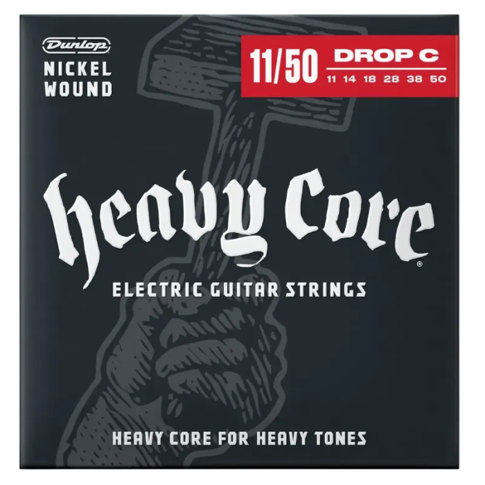 Elektriskās ģitāras stīgas Dunlop Heavy Core DHCN1150 (11-50)