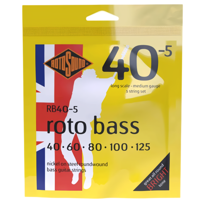 Basģitāras stīgas Rotosound RB40-5 (40-125)