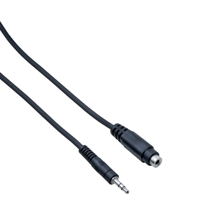 3,5mm stereo ligzda - 3,5mm stereo jack pagarinātāja vads 1,5 metri Bespeco ULH