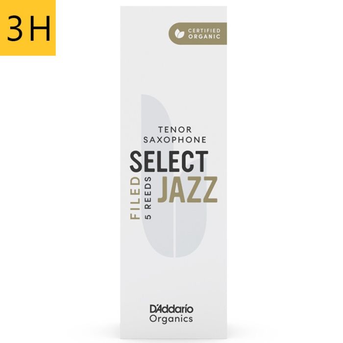 3 Hard Daddario Organic Jazz Select Filed ORSF05TSX3H tenora saksofona mēlīte