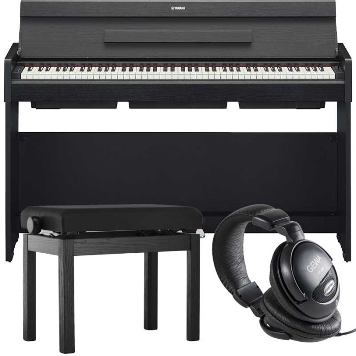 melnas digitālās klavieres Yamaha Arius