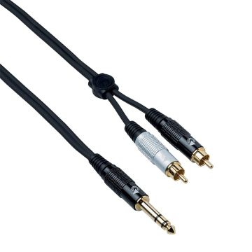 6,3mm stereo jack - RCA x2 5 metri vads Bespeco Eagle Pro