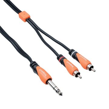 6,3mm stereo jack - RCA x2 3 metri vads Bespeco