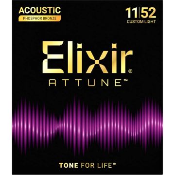 Akustiskās ģitāras stīgas Elixir Attune
