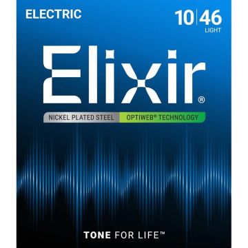 Elektriskās ģitāras stīgas Elixir 19052 Optiweb (10-46)