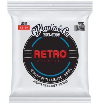 Akustiskās ģitāras stīgas Martin Retro MM12 (12-54)