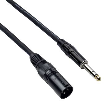 Mikrofona vads 6,3mm stereo jack - XLR male 6 metri Bespeco