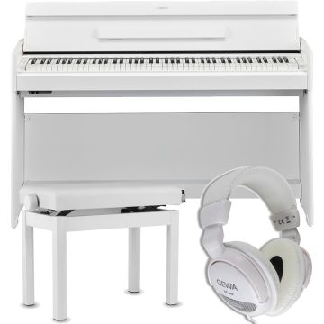 Baltas klavieres ar krēslu soliņu Yamaha YDP-S35 Arius