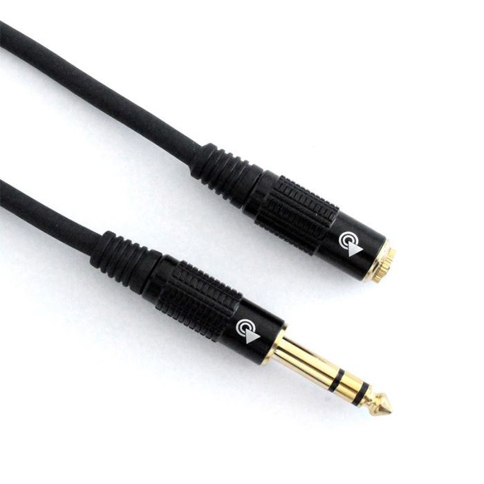 3,5mm stereo ligzda - 6,3mm stereo jack pagarinātāja vads 3 metri Bespeco EASMSF300