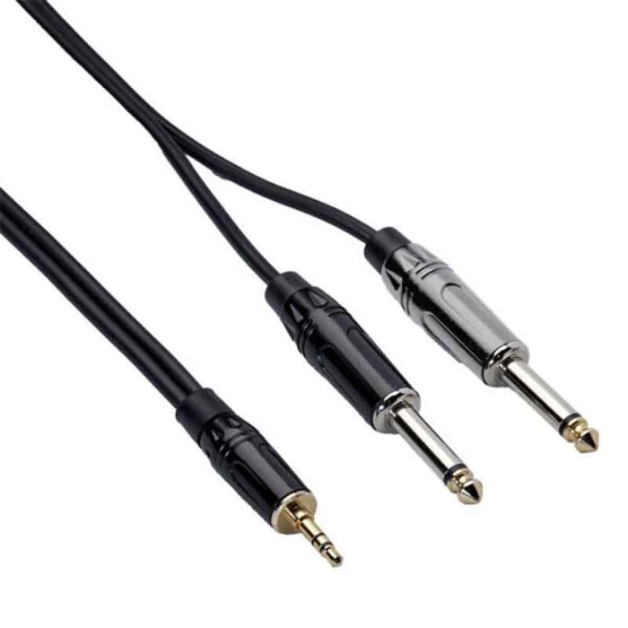 audio vads no mazā stereo jack uz lielo mono jack