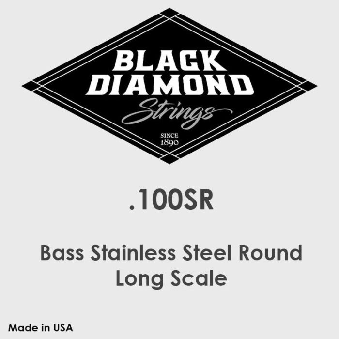 100 Black Diamond basģitāras stīga