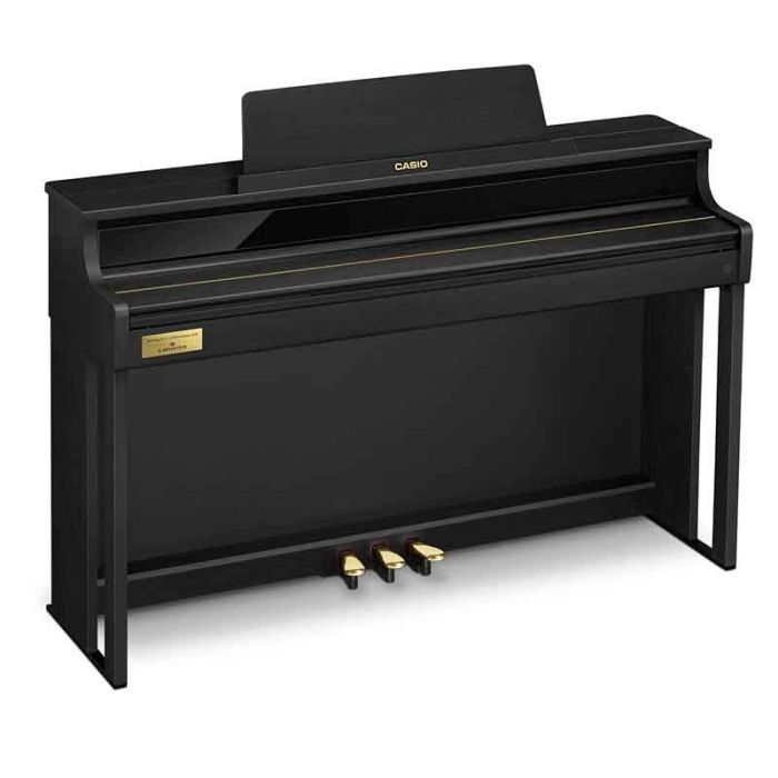 Melnas digitālās klavieres ar aizvērtu vāku Casio