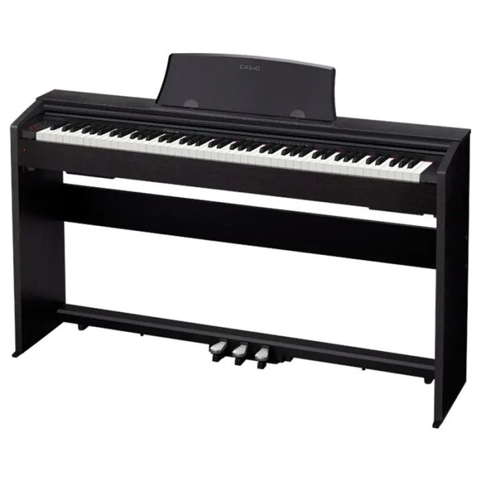 Casio PX-770 melnas digitālās klavieres no sāniem
