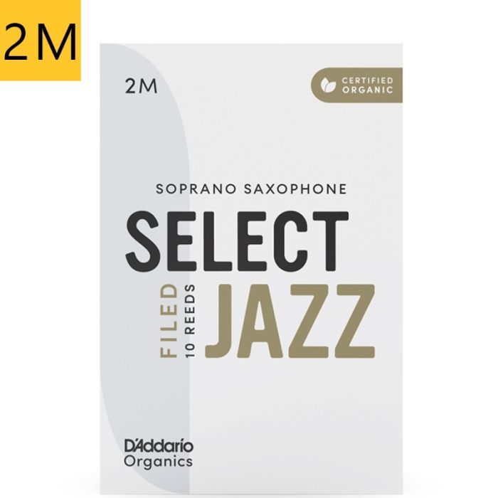 Daddario Organic Select Jazz 2 medium soprano saxophone reed