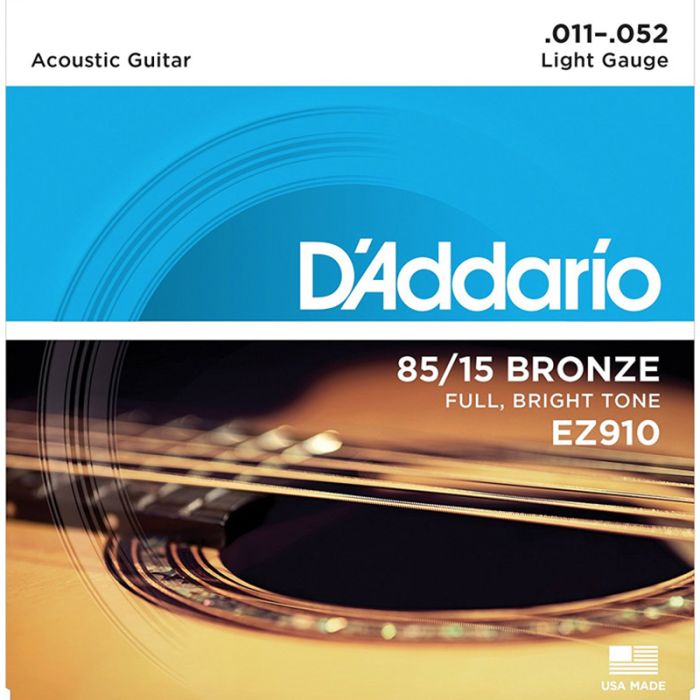 Akustiskās ģitāras stīgas D'addario EZ910