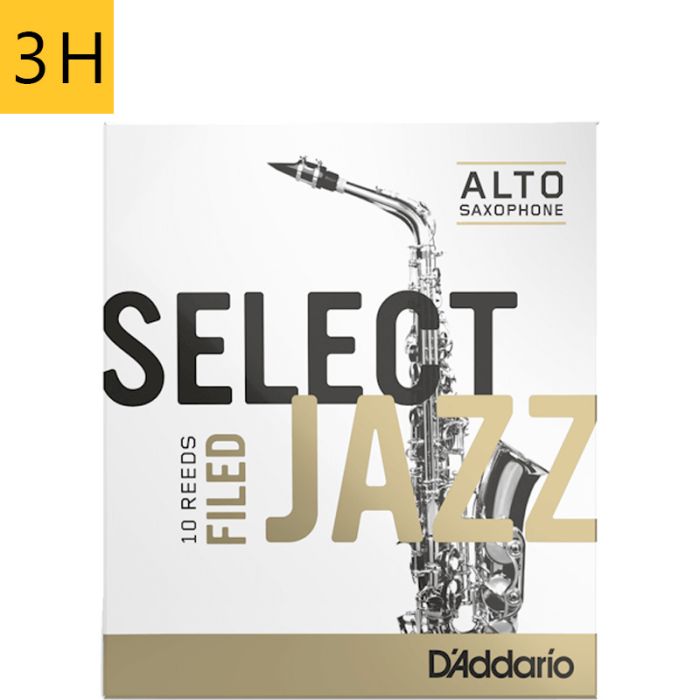 3 Hard D'addario Select Jazz Filed RSF10ASX3H