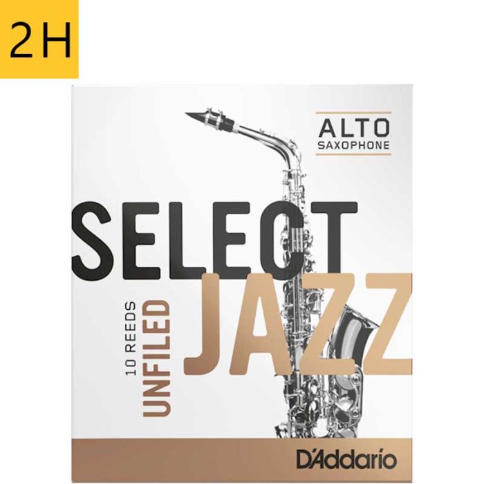 2 Hard Daddario Select Jazz Unfiled RRS10ASX2H alta saksofona mēlīte