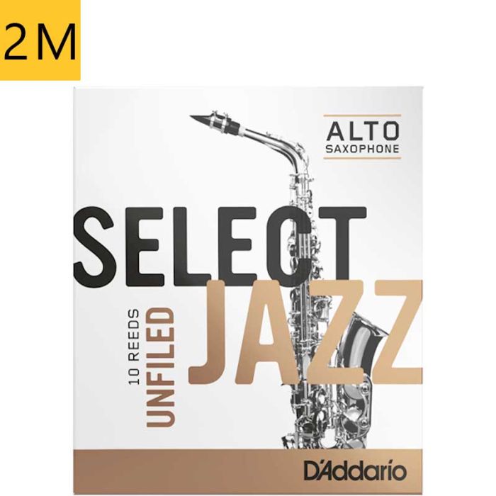 2 Medium Daddario Select Jazz Unfiled RRS10ASX2M alta saksofona mēlīte