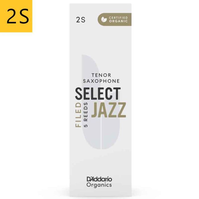 2 Soft Daddario Organic Select Jazz Filed ORSF05TSX2S tenora saksofona mēlīte