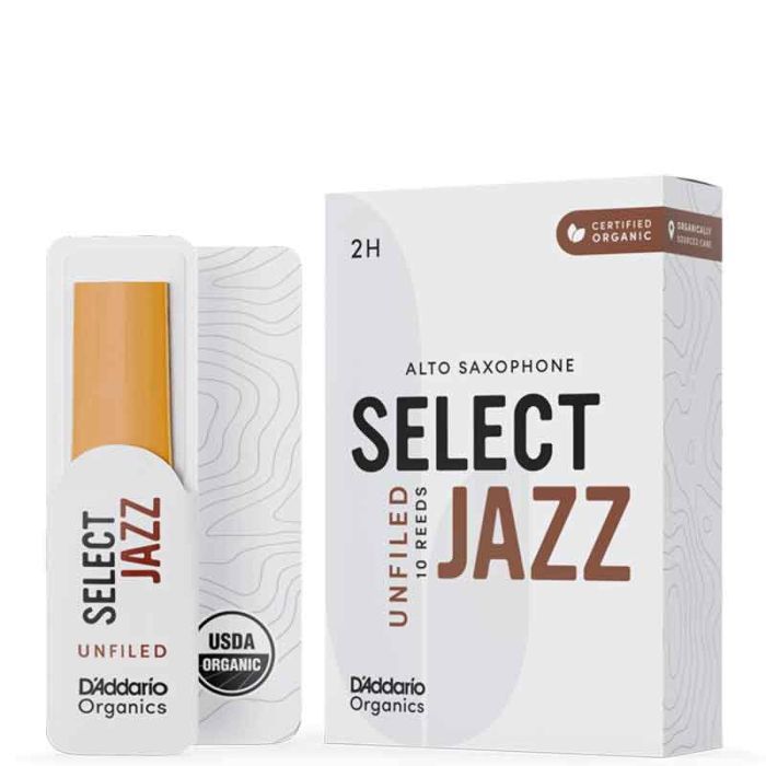 2 Hard Daddario Organic Select Jazz Unfiled ORRS10ASX2H
