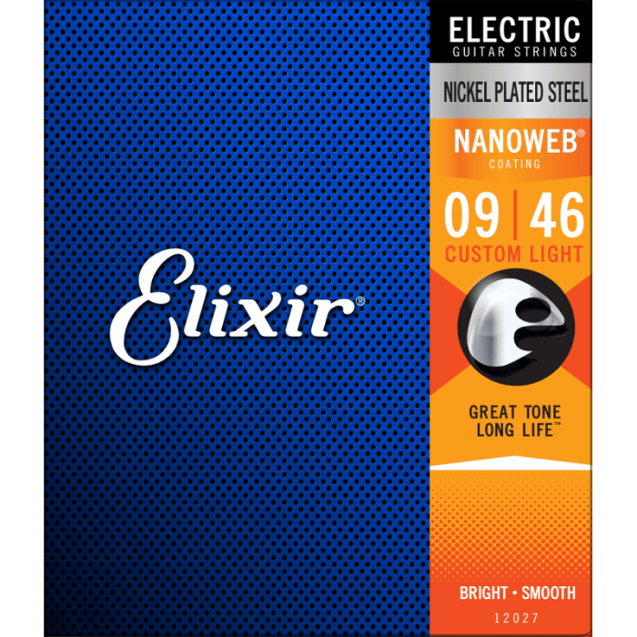 Elektriskās ģitāras stīgas Elixir 12027 Nanoweb (09-46)