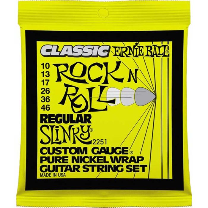 Ernie Ball 2251 Slinky Classic Rock N Roll Pure Nickel wrap electric guitar strings