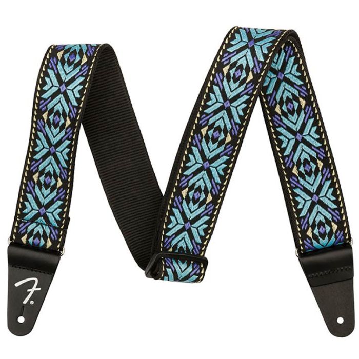Ģitāras siksna Fender Pasadena Blue Snowflake