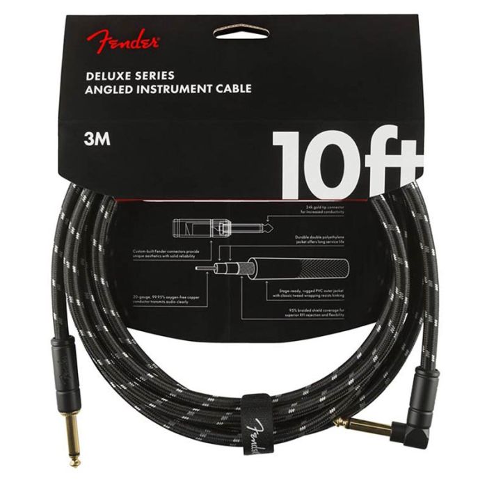 Ģitāras vads - Instrumentu vads 3 metri Fender Deluxe ar leņķi