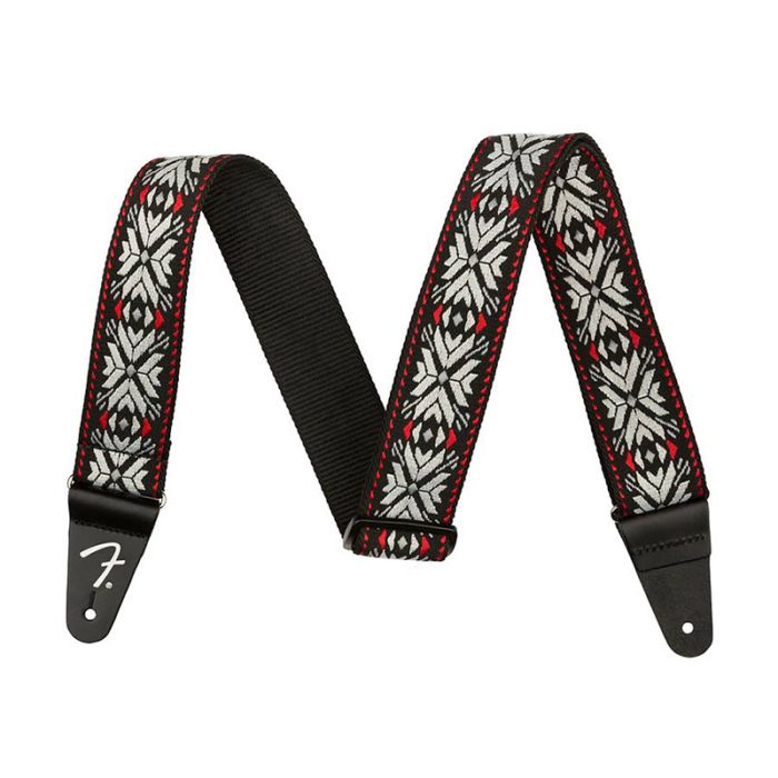 Ģitāras siksna Fender Pasadena Red Snowflake