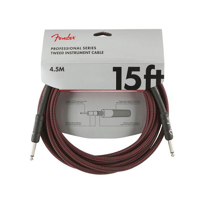 Instrumentu vads 4.5 metri Fender Red Tweed