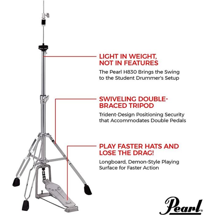 Pearl H-830 Hi Hat stand details