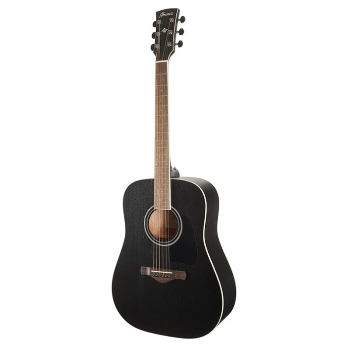 Ibanez AW84 WK Artwood akustiskā ģitāra melnā krāsā no kreisajiem sāniem
