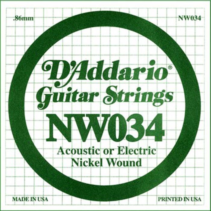 034 D'Addario NW034 ģitāras stīga