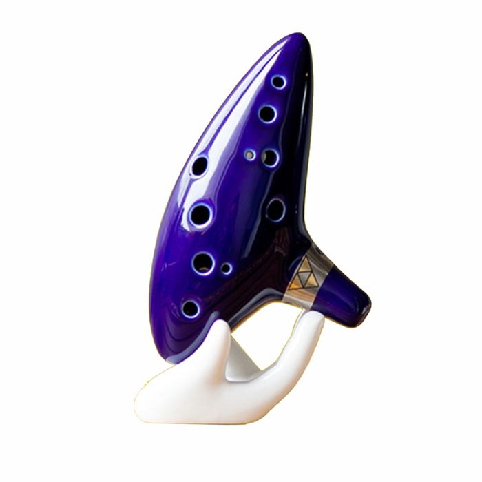 Blue ceramic ocarina