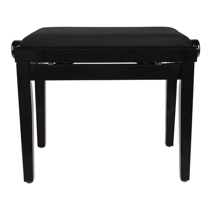Black piano bench
