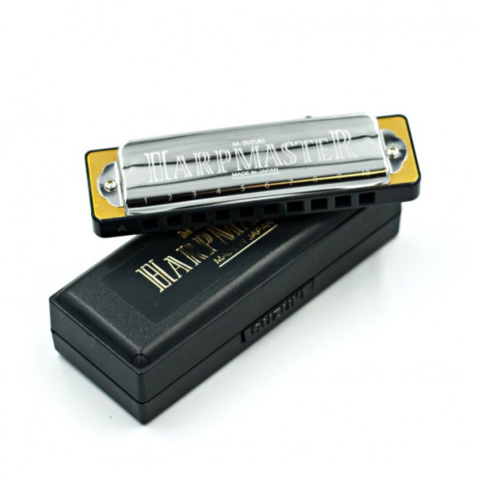 Mutes harmonikas Suzuki Harp Master MR-200. Komplektā harmonikas kastīte.