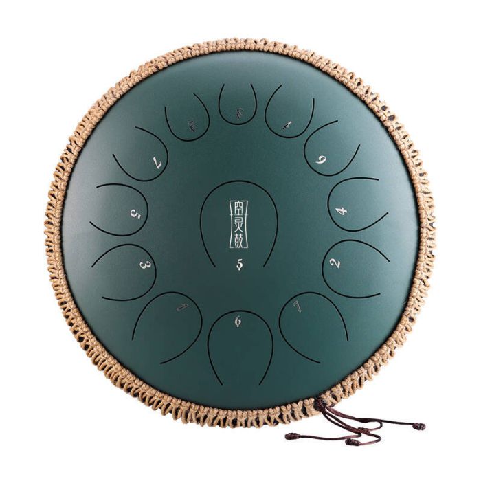 zvanga tongue drum zaļā krāsā