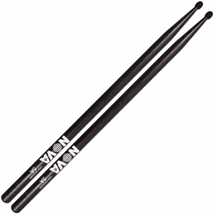 Vic Firth Nova 5A melnas bungu vālītes - kociņi