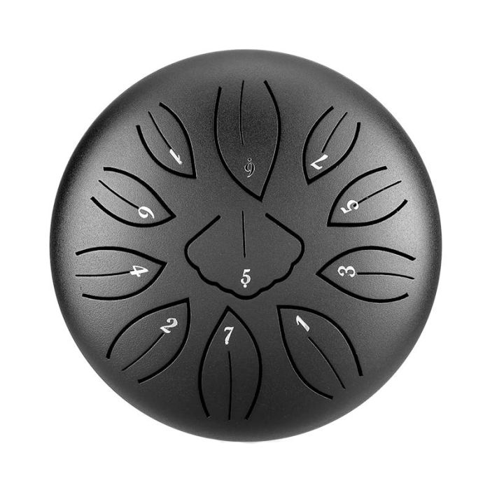 melna zvanga tongue drum black