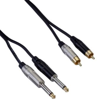 6,3mm mono jack x2 - RCA male x2 vads 1,5 metri Bespeco RKY2JR150