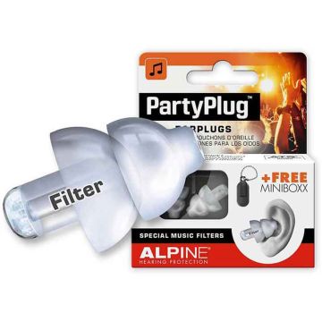 Ausu aizbāžņi Alpine Partyplug MKII Transparent