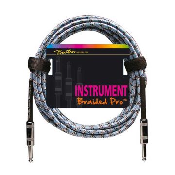 Ģitāras un instrumentu vads 3 metri Boston GC-266-3, auduma kabeļa apvalks