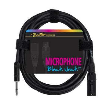 Boston MC-245-5 mikrofona vads XLR Male uz 6,3mm Stereo Jack